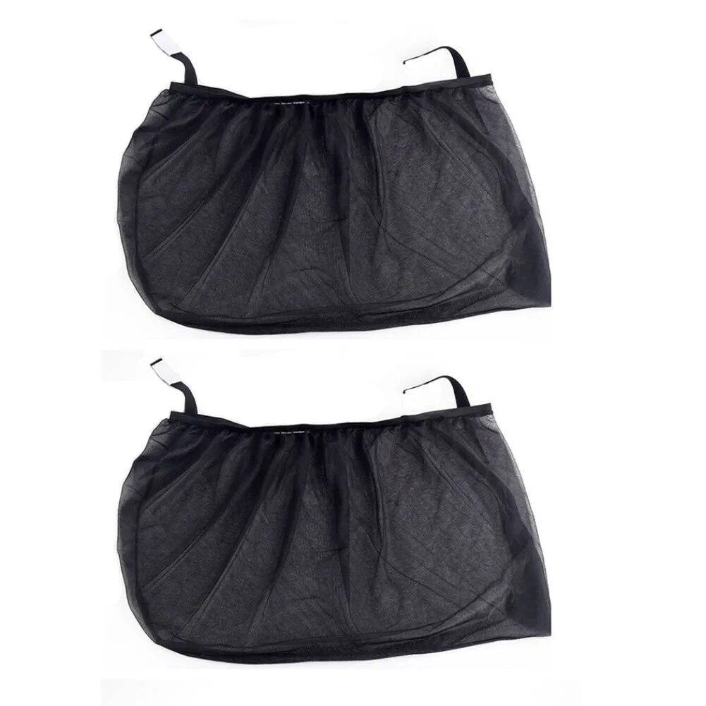 2PCS Car Window Screen Door Covers Front/Rear Side Window UV Sunshine Cover Shade Mesh Car Mosquito Net For Baby Child Camping