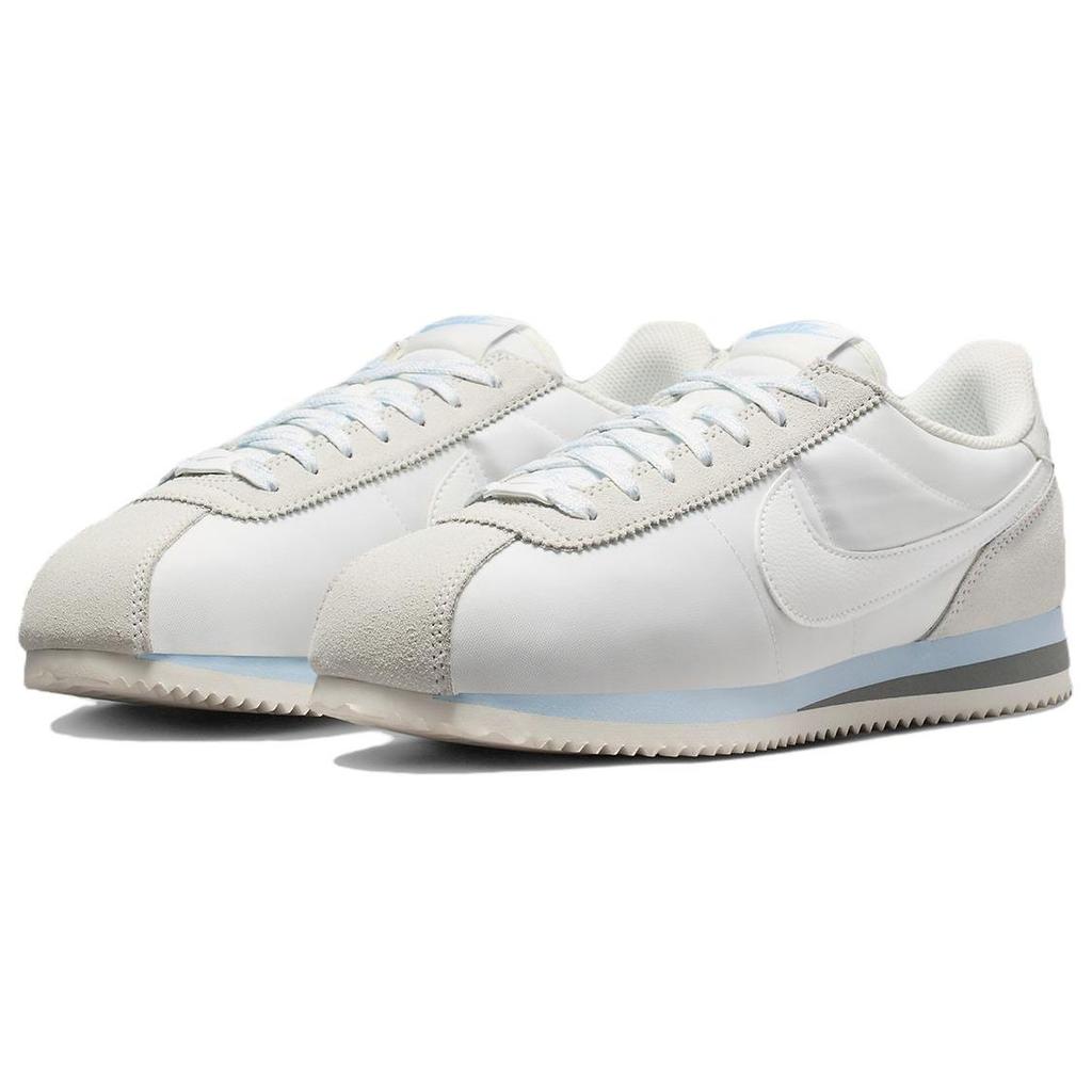 Nike Cortez Textile Classic Fashion Sports Low Top Casual City Commuting Running Shoes Women Sneaker White Blue Gray HF6410-101