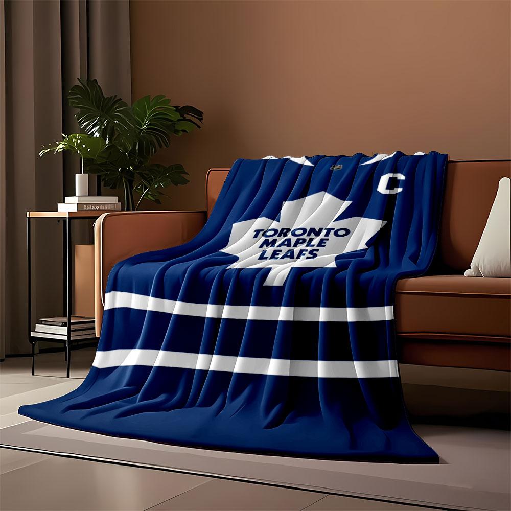 Toronto Maple Leafs Logo Blanket print blanket soft and cozy perfect for the living room bed sofa or a nap,gift