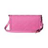 Gucci Luce adjustable shoulder strap turn lock closure canvas and leather shoulder bag mini women's pink