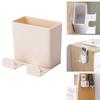 Plug Holder Adhesive Hanger Air Conditioner Storage Box Remote Control Organizer Fixed On Wall