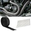 Fiberglass Heat Shield Motorcycle Exhaust Thermal Tape Header Pipe Heat Wrap Tape Thermal Protection Wrap