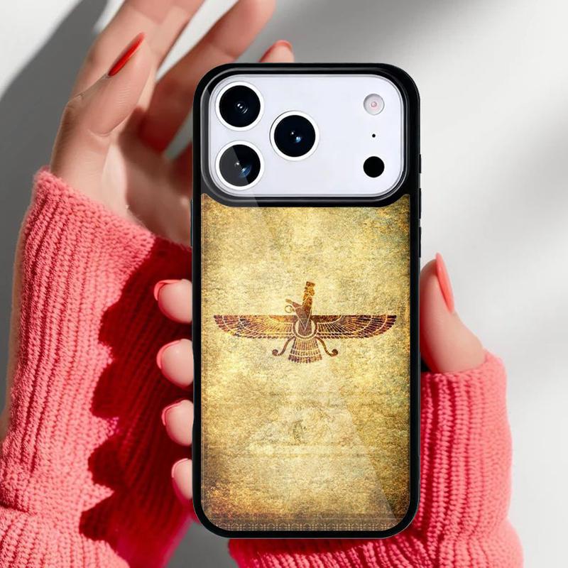 Ламассу Ассирийский Крылатый Лев Чехол для Телефона для iPhone 17 16 15 14 13 Pro Max Задняя Крышка для 12 11 Pro Coque