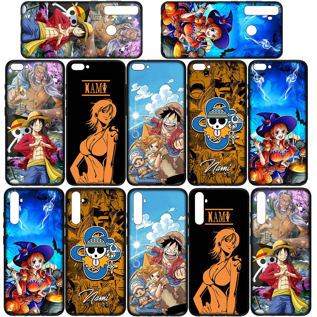 Чехол для телефона Samsung Galaxy S25 S24 S23 iPhone 16 15 Xiaomi Redmi Note 14 13 12 16E 11 Pro Max XR OPPO Moto Huawei Nami Poster Luffy One Piece Cover