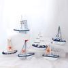 Marine Nautical Creative Sailboat Mode Room Decor Figurines Miniature Small Boat