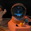 3D-светильник-ночник «Галактика» с хрустальным шаром и меняющей цвет подставкой - Уникальный подарок «Звездное небо»