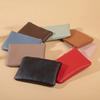 Unisex New Zipper Wallet Ultrathin Leather Coin Purse Solid Color Short Card Coin Key Storage Bag Women Men Wallet Clutch Bag