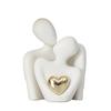 Abstract Couples Embrace Statue Ceramic Miniatures Figurine People Love Sculpture  Home