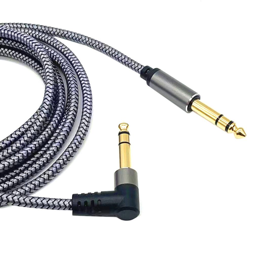 Кабель для гитары 6,35 мм на 6,35 мм 1 м или 2 м Профессиональный медный провод Аудиокабель Разъемы Инструментальный кабель для электрогитары