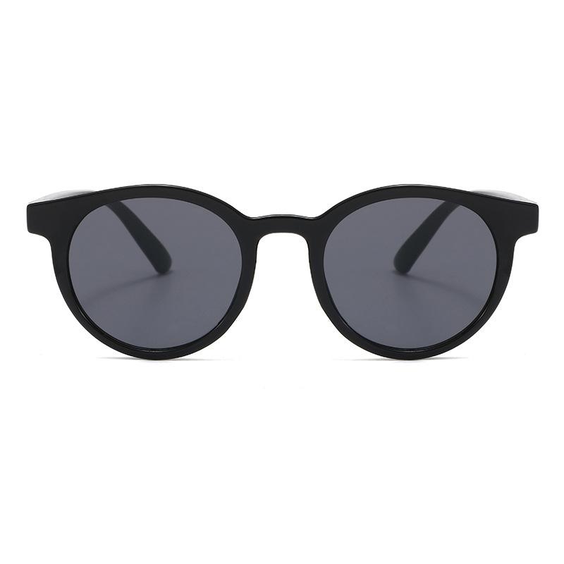Children'S Fashionable Plastic Round Frame Sunglasses 9021 Ocean Film Running Rivers And Lakes Sunglasses Trendy Glasses