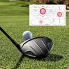 50 шт. этикеток для гольфа с защитной лентой для улучшения точности и дальности удара по мячу для гольфа. Наклейка для удара по мячу для клюшек Iron Wood Fairway.