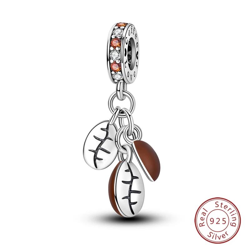 Copper Little Bear Soft Candy Coffee Strawberry Cake Afternoon Tea Charms Beads Fit Bracelets Diy Jewelry