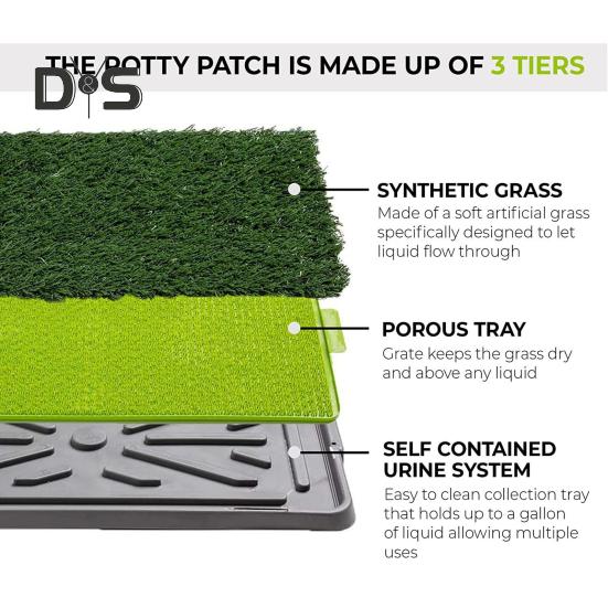 Искусственная трава для мочеиспускания с поддоном, антиразбрызгивающий собачий горшок, искусственный травяной газон, туалет для домашних животных, для щенков, для приучения к горшку в помещении и на улице