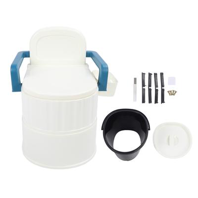 Кресло-туалет с широкими подлокотниками, мягкая спинка сиденья из полиуретана, нескользящее кресло-туалет с полым ведром