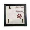 Dog Cats Memorial Frame Best Friend Come Into Out Lives 9x9Inch Photo Picture Frame with Collar Holder Sympathy Gift