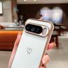 Глянцевый чехол с рисунком в виде сердца для Google Pixel 9 Pro XL 8 Pro 8A 7A, однотонный, мягкий, противоударный, защитный чехол для объектива телефона