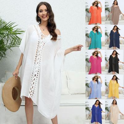 Парео Пляжная накидка для женщин Летнее платье Saidas De Praia Купальный костюм Туника Розетки Роскошные банные выходы Женские накидки