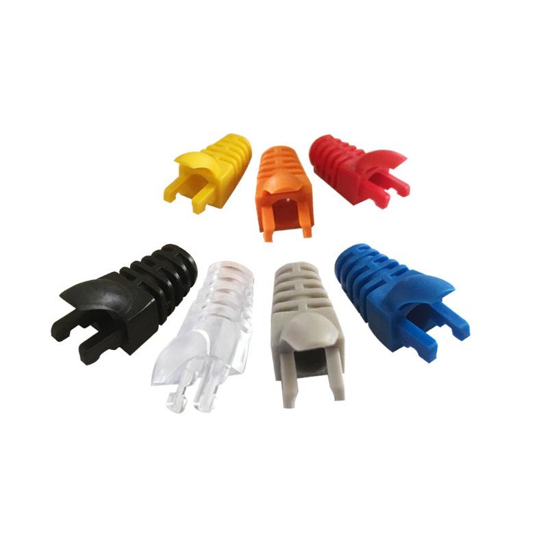 RJ45 CAT6 CAT5e Адаптер Колпачок Ethernet Сетевой Кабель Разъемы Штекеры RJ45 Колпачки Cat 5 CAT6 Защитный Чехол Разноцветный