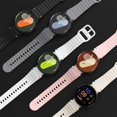 Официальный силиконовый ремешок для Samsung Galaxy Watch 7/FE/6/5/4 44мм 40мм Браслет наручный Galaxy Watch 6 4 Classic 47/43/46/42мм