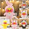 Милая плюшевая игрушка Lalafanfan Cafe Duck Unicorn Totoro Panda, мягкая и очаровательная, подарок