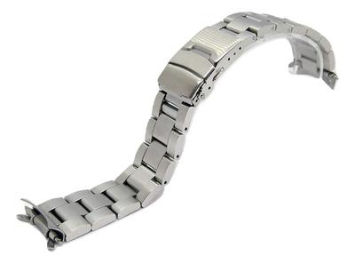 [BASIS+] Часы Oyster, трехрядный серебристый, 22 мм, ремешок из нержавеющей стали с клипсой-бабочкой, цельный браслет для SKX 007, 009, 011