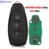 Jingyuqin 433/434Mhz ID49/4D63 80Bit Chip For Ford Focus C-Max Mondeo Kuga Fiesta B-Max Smart Remote Key Keyless