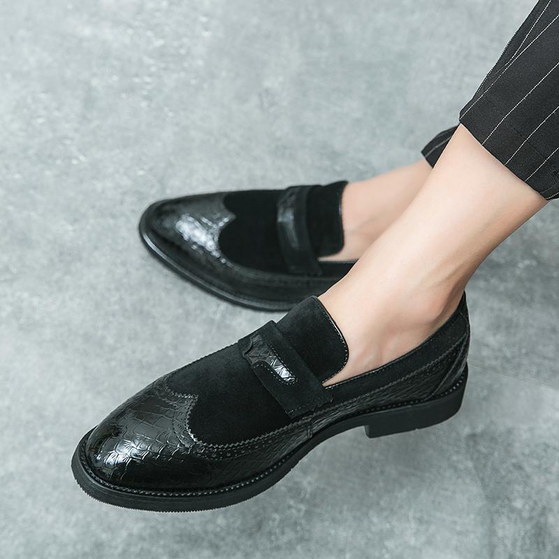 Модные новые универсальные мужские мокасины, легкие мужские повседневные клубные туфли, мужские кожаные модные туфли без застежек, классические туфли для мужчин, деловая обувь