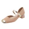 Mary Jane Shoes New Spring and Autumn with Skirt Chunky Heels Everything French Fairy Shoes Gentle Single Shoes  P696