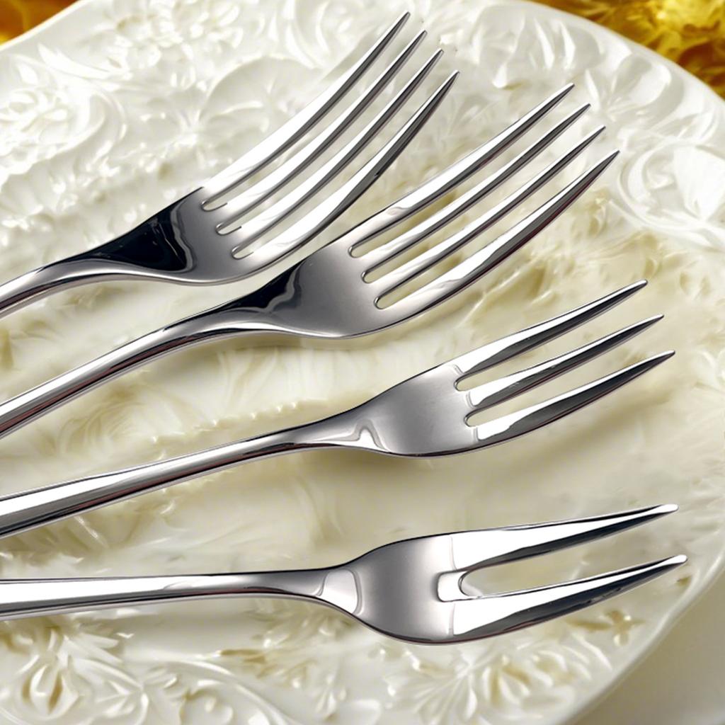 Вилка из утолщенной нержавеющей стали 304, высокий уровень внешнего вида, ресторан, отель, семейный обед, высококлассный набор вилок