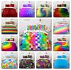 3D Color Pattern Household Bedding Set Queen King Full-size Single Bed Color Printed Quilt Cover and Pillow Case Household Bedding