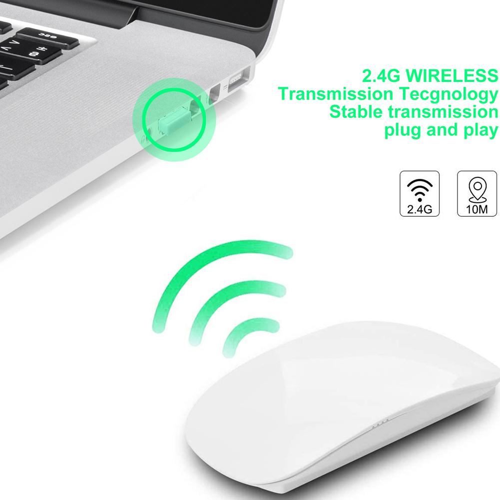 Wireless Mouse For Laptop, 2.4G Ultra Thin Silent Mouse, Portable Mobile Optical Cordless Mouse Mice For Laptop, PC, Computer