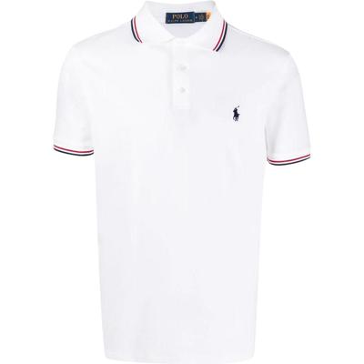 Polo Ss24 Вышитая футболка поло с логотипом Pony Мужские футболки поло Белый 710715325-006