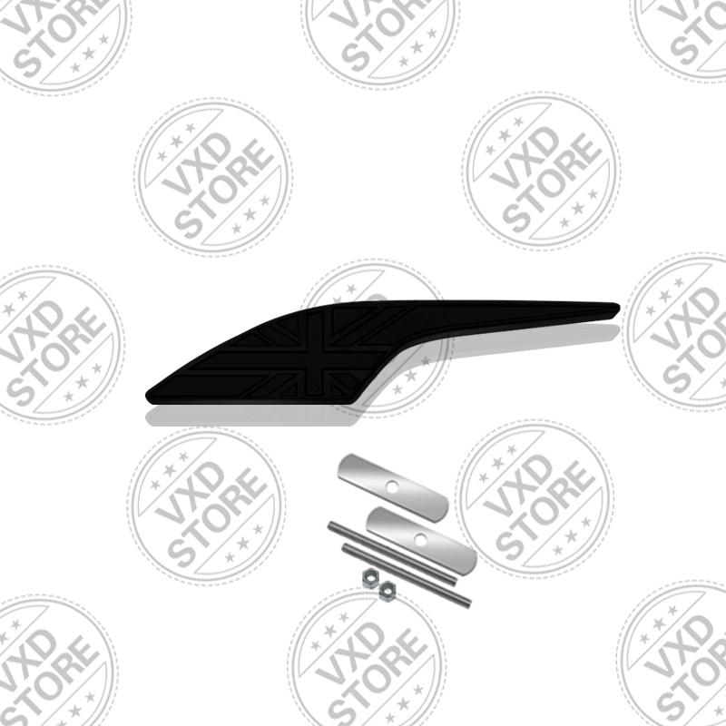 3D UK British Flag Grille Emblem METAL Rear Trunk Car Badge sticker For Abarth Land Rover Jaguar Skoda seat MINI Copper Fiat