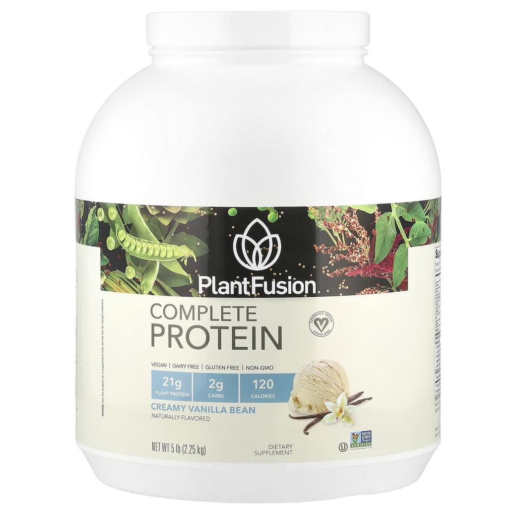 PlantFusion Complete Protein, Creamy Vanilla Bean, 2.25 Kg (5 Lb)