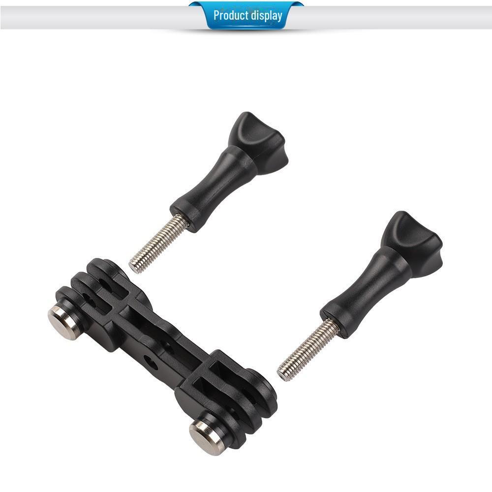 Металлический зажим для велосипеда и мотоцикла GoPro Sports Camera O-образной формы с горизонтальным кронштейном с двумя головками на 360°.