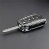 Carbon Fiber Flip Key Case Hard Shell Cover Accessories For Toyota Camry C-HR
