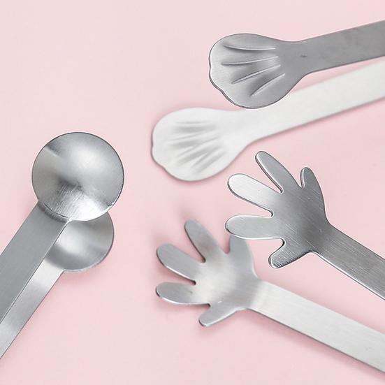 Yousheng 3 шт. зажимы для еды из нержавеющей стали в форме ракушки с гладкой ручкой для хлеба, буфеты, барбекю, многофункциональные щипцы для обработки продуктов