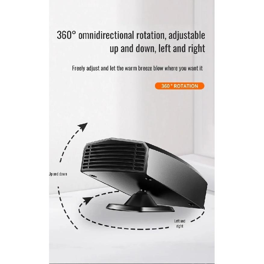 12V 24V Winter Car Electric Heater Quick Heating Interior Window Defogging Device for Vehicle