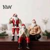 Funny Santa Ornaments Strong Muscles Claus Ornament, Muscle Lines And Beard Decor, 3D Printed Figures Christmas Decoration, Durable Resin Figurine for