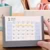 Многофункциональный держатель для ручек W89C с настольным календарем на 2025 год, Органайзер для рабочего стола, Держатель для карандашей с ежемесячным календарем на 2025 год