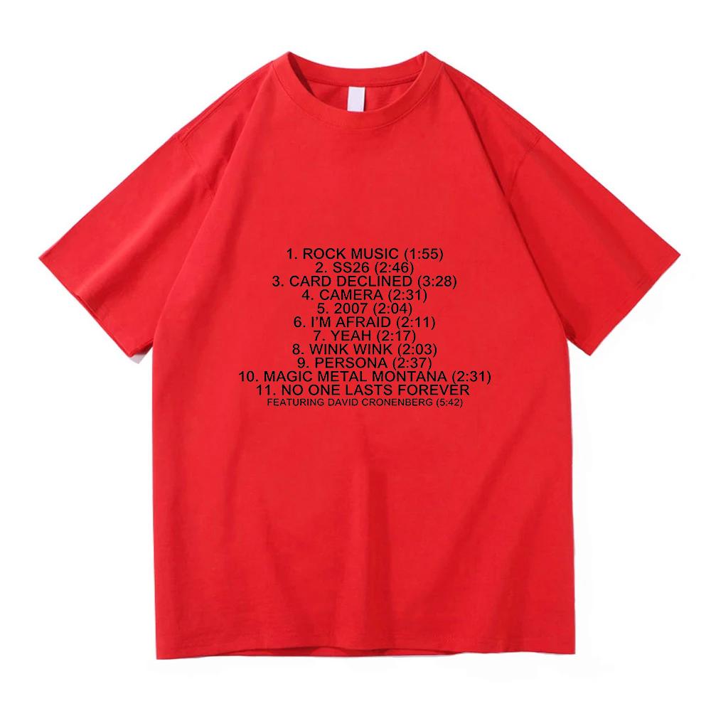 Charli Xcx Music Fashion Film List Tshirt Simple Letter Print Tshirt Unisex Fashion Cotton Casual Short Sleeve Unisex O Neck Top