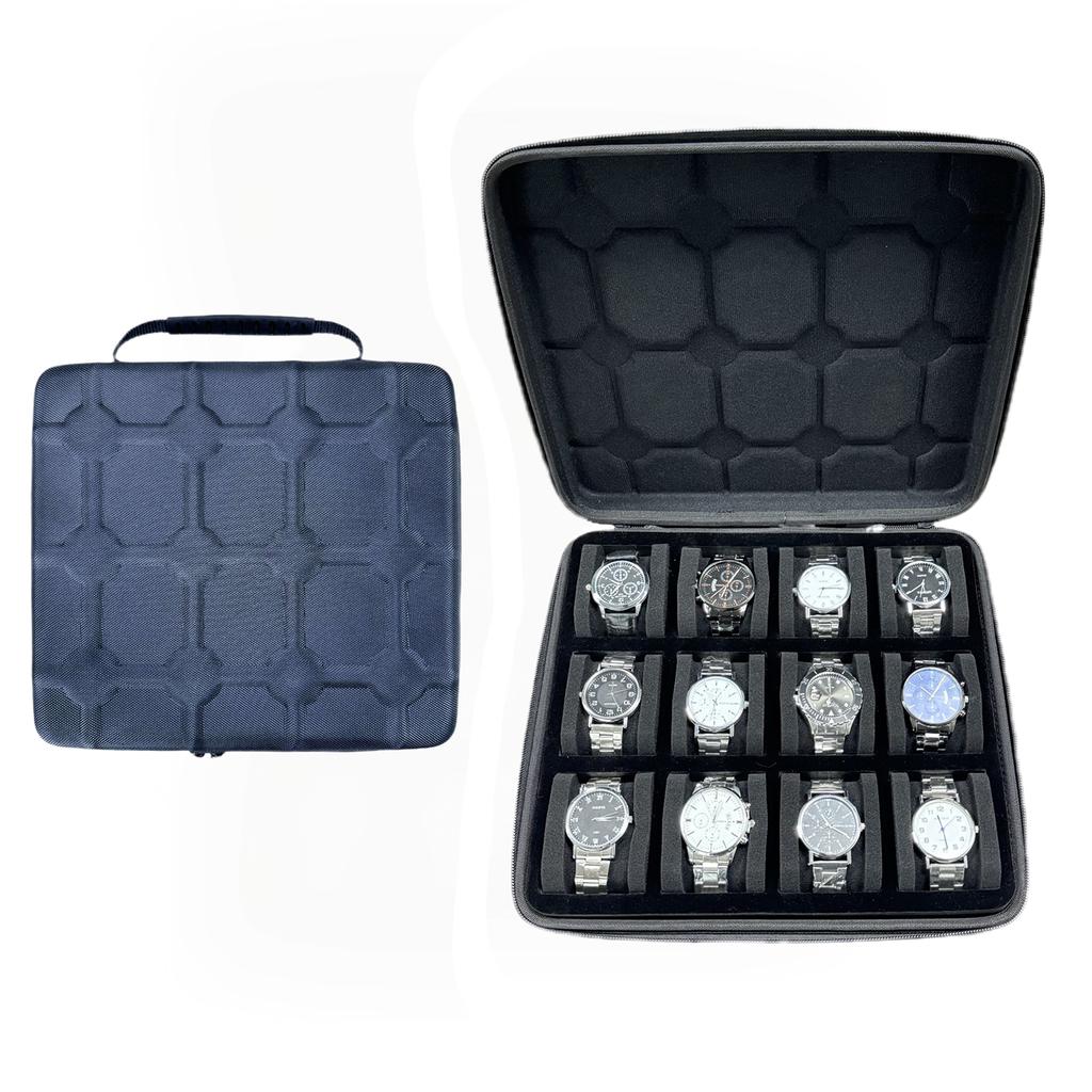 12-слотовый футляр для часов, органайзер для часов, чехол для часов из ткани EVA Oxford, защитная коробка для часов, витрина для хранения