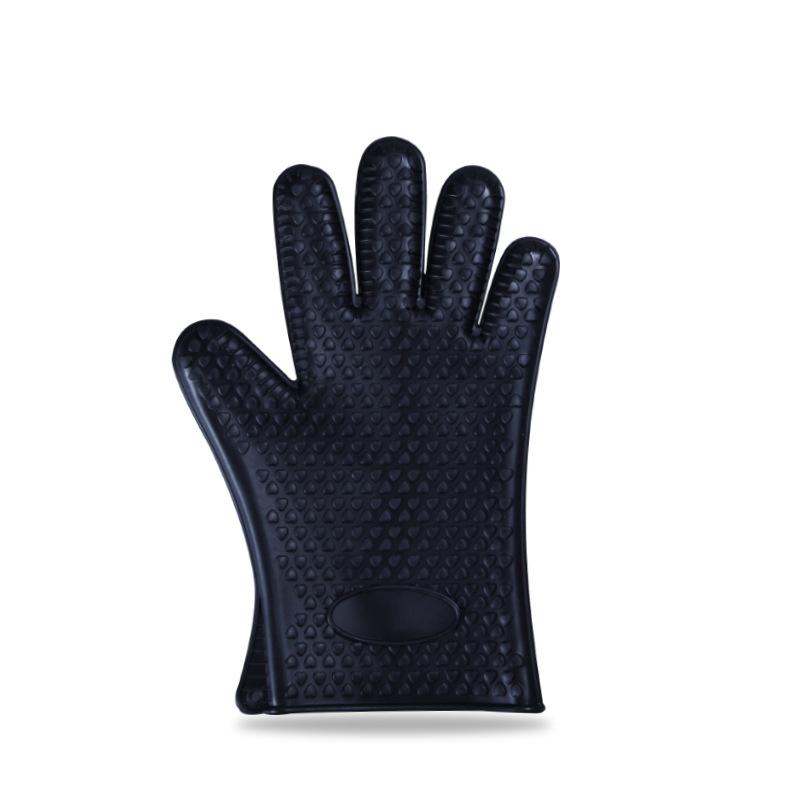 1 пара инструментов для выпечки, силиконовые перчатки с пятью пальцами и сердечками, перчатки для микроволновой печи, противоожоговые, термостойкие, кухонные принадлежности, красочные гаджеты