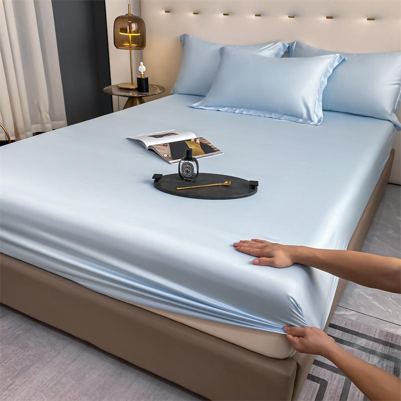 Набор из 3 шт., 100% бамбуковый чехол для матраса, наматрасник, простыня с резинкой, простыня, 1000 нитей, размер Queen King Size