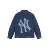 New MLB SS24 Denim Jacket Unisex Blue 3ADKB0741-50INS