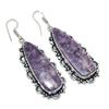 Lepidolite Handmade 925 Sterling Silver Jewelry Earring 2.64" F2R29