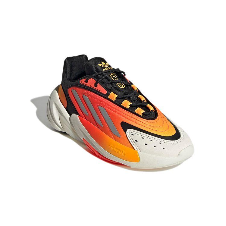 adidas Originals Ozelia Тканевые Нескользящие Амортизирующие Прочные Низкие Повседневные Кроссовки Детские Кроссовки Черный Оранжевый H04720