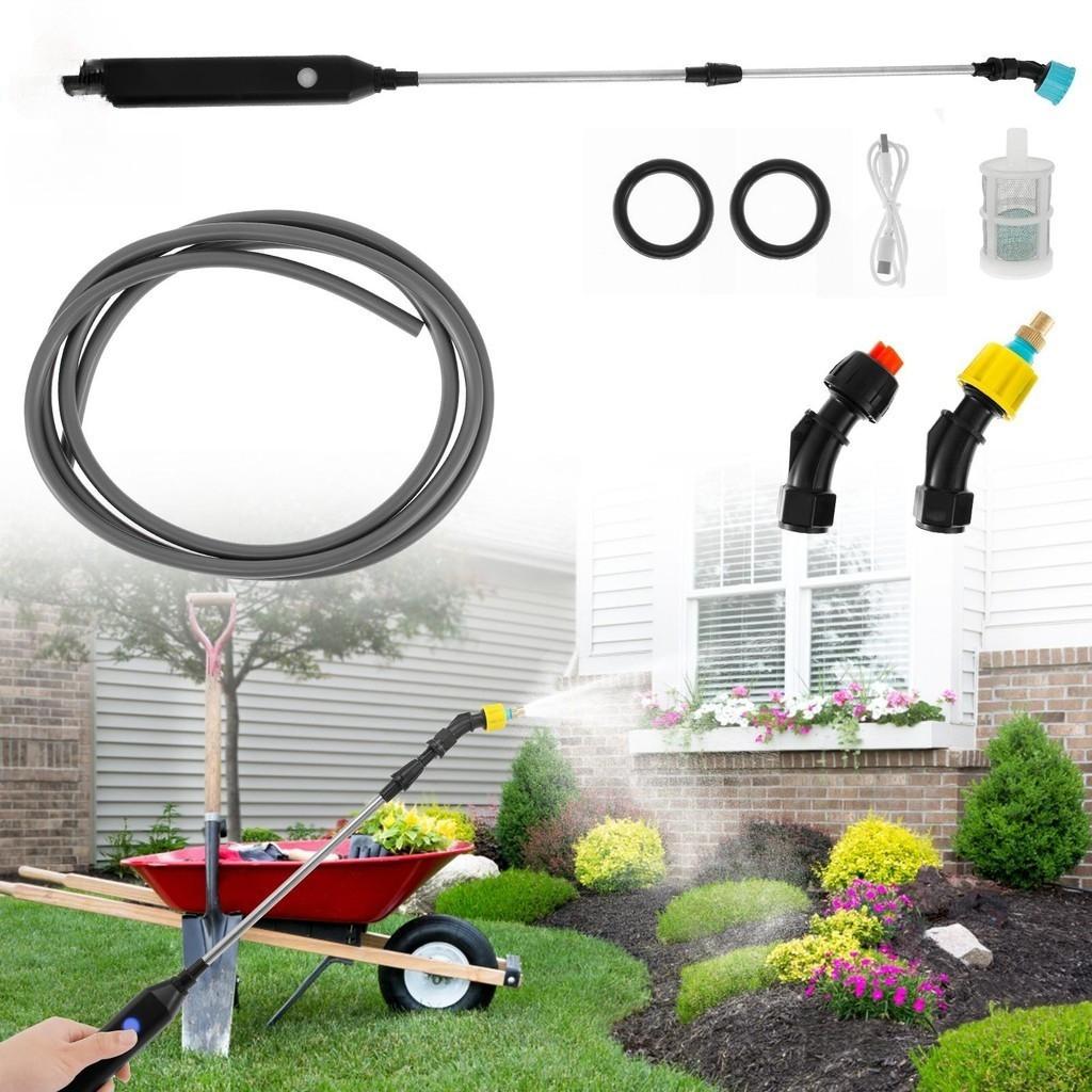 Portable Electric Garden Sprayer Yard Lawn USB Rechargeable Plant Spray Mister Telescopic Watering Spray Irrigation Tools