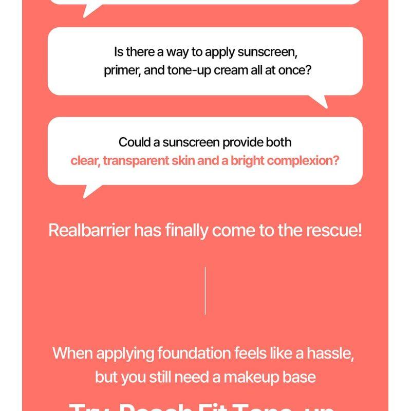 Realbarrier - Peach Fit Tone-Up Sun Cream