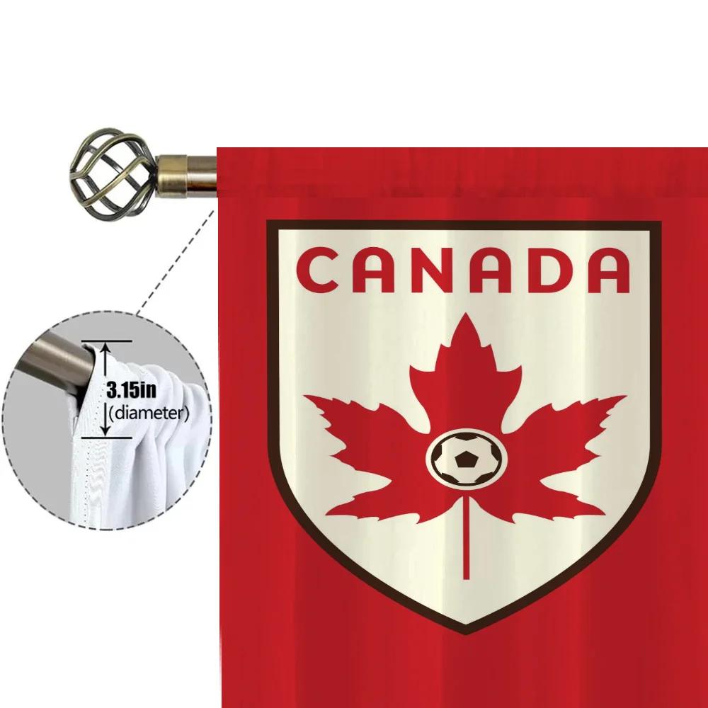 Кухонные шторы для гостиной 2 штуки светонепроницаемые шторы штора для двери C-канадская национальная сборная перегородка украшение для спальни